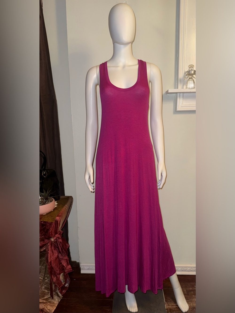 RACHEL Rachel Roy Sleeveless Fuchsia Maxi Dress
